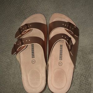 Rose gold sandals